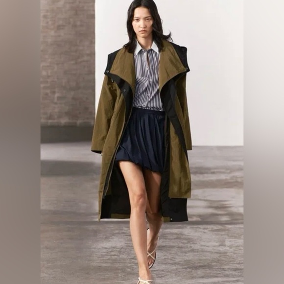 ZARA NAVY BALLOON SKIRT - Picture 3 of 10